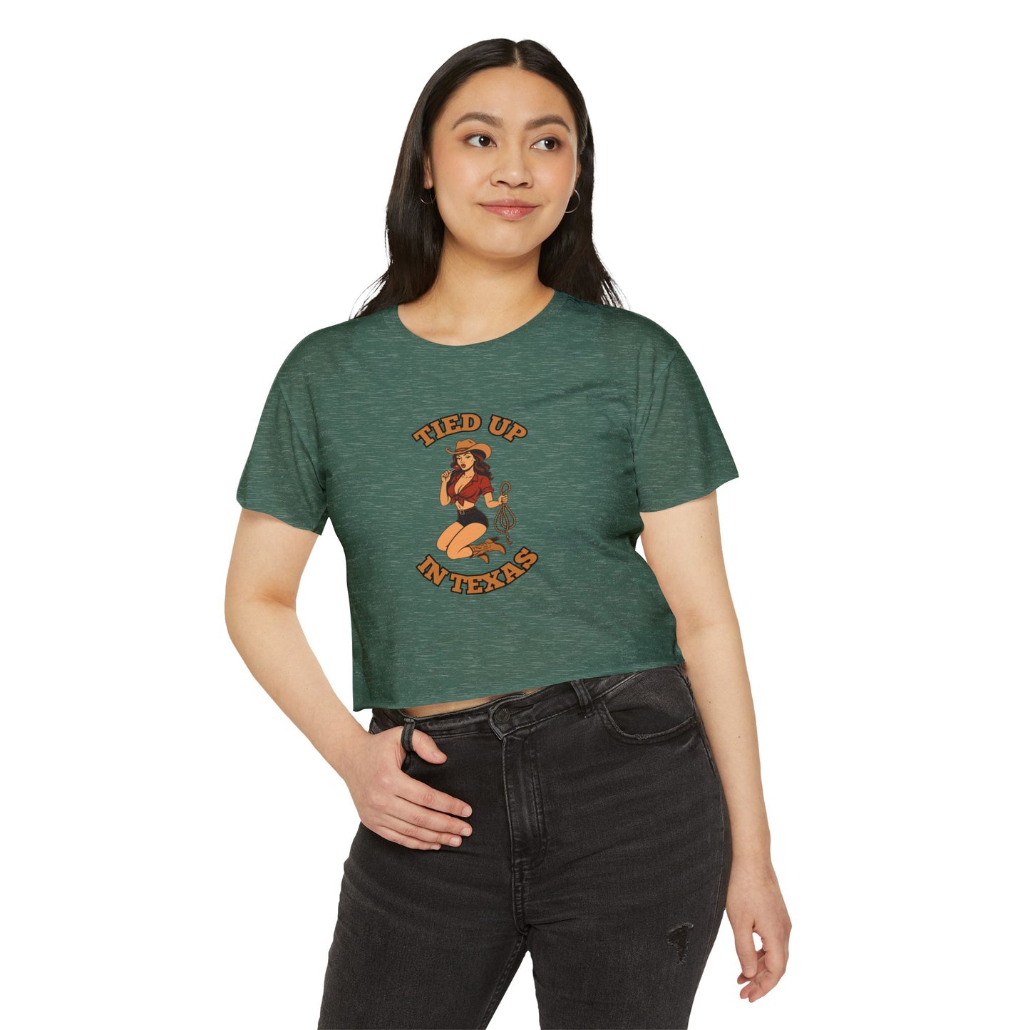 Tied Up in Texas - Women's Festival Crop Top