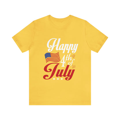 Happy 4th of July Flag - Unisex T-Shirt