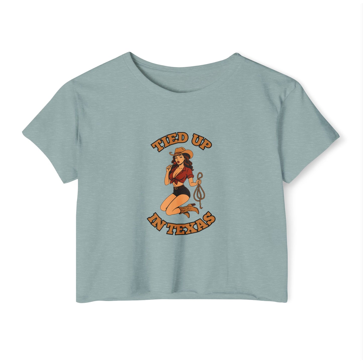 Tied Up in Texas - Women's Festival Crop Top