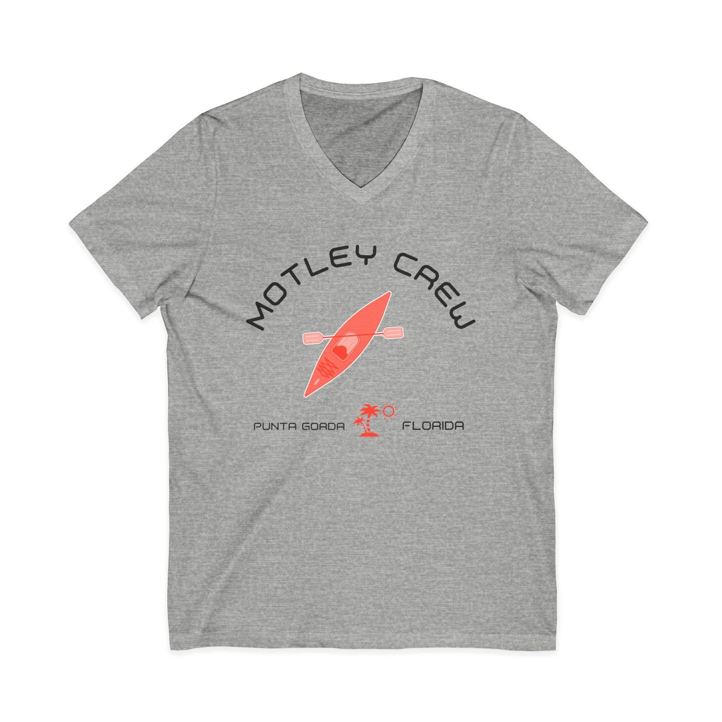 Motley Crew, Linda J - Unisex Jersey V-Neck T-Shirt