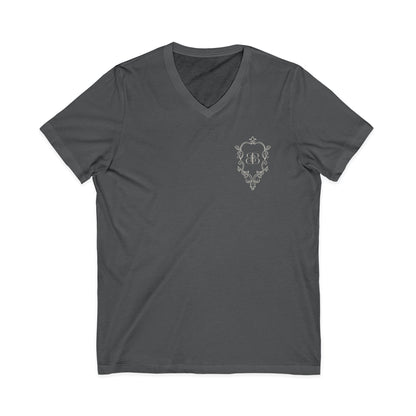 Bold & Beautiful Boudoir Logo - Unisex Jersey Short Sleeve V-Neck Tee