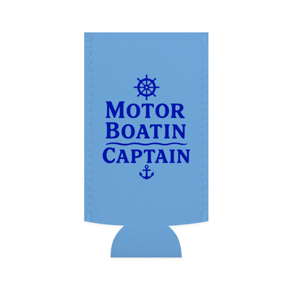 Motor Boatin Captain - Slim Can Koozie