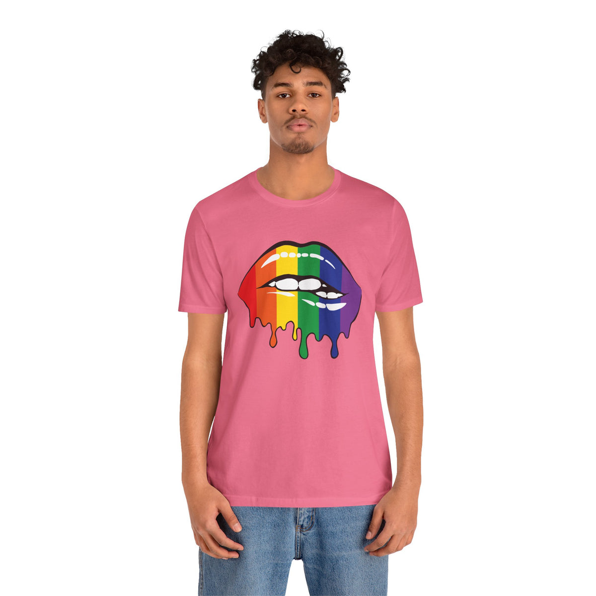 Biting Lips Rainbow Pride - Unisex T-Shirt