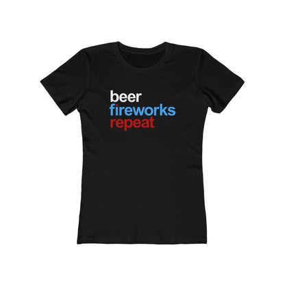 Beer Fireworks Repeat - Women's T-shirt