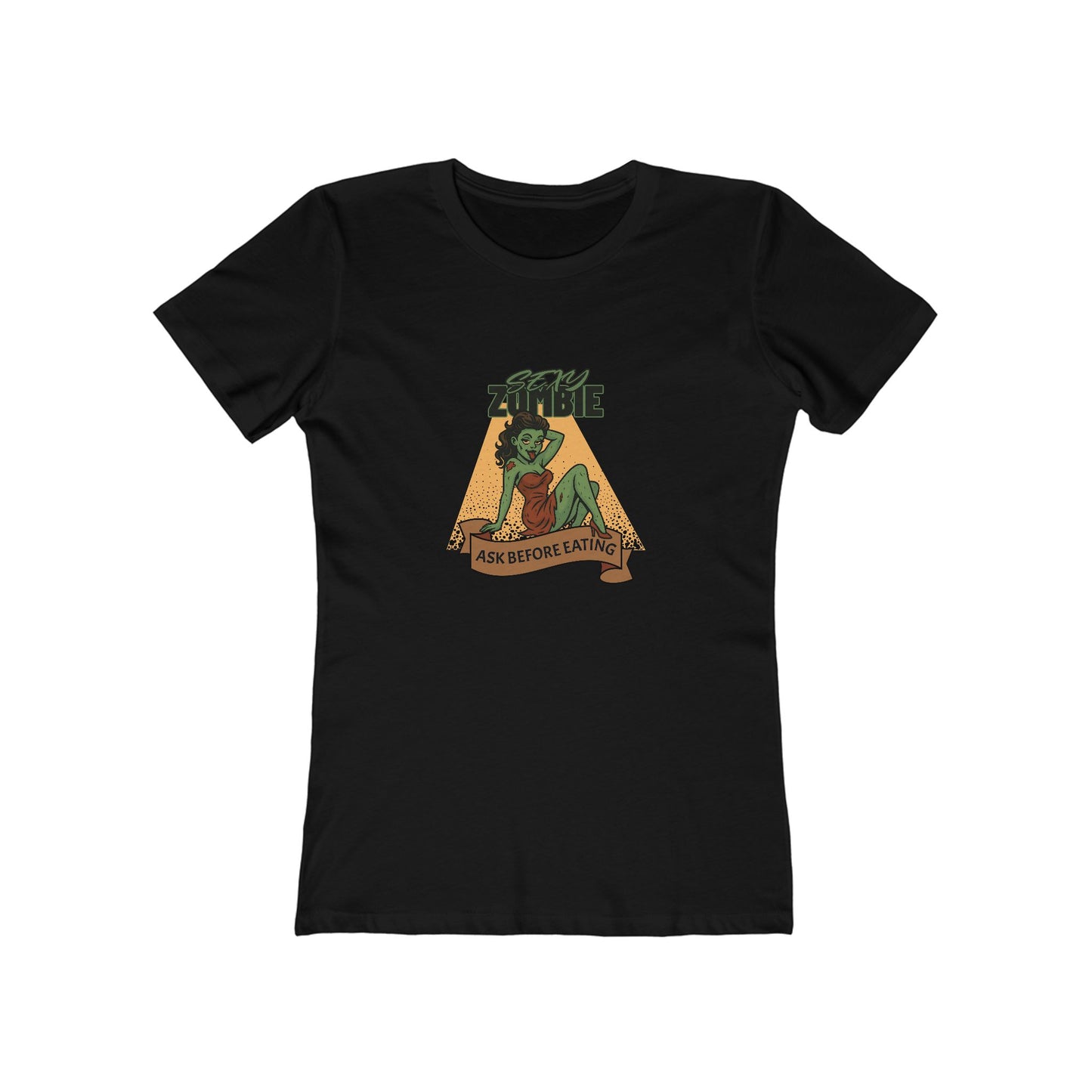 Sexy Zombie Ask Before Eating  - Women's T-shirt