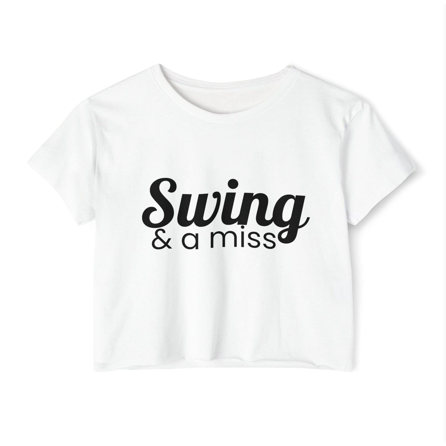 Swing and a Miss - Women's Festival Crop Top
