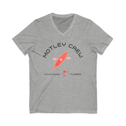 Motley Crew, Claudia S - Unisex Jersey V-Neck T-Shirt