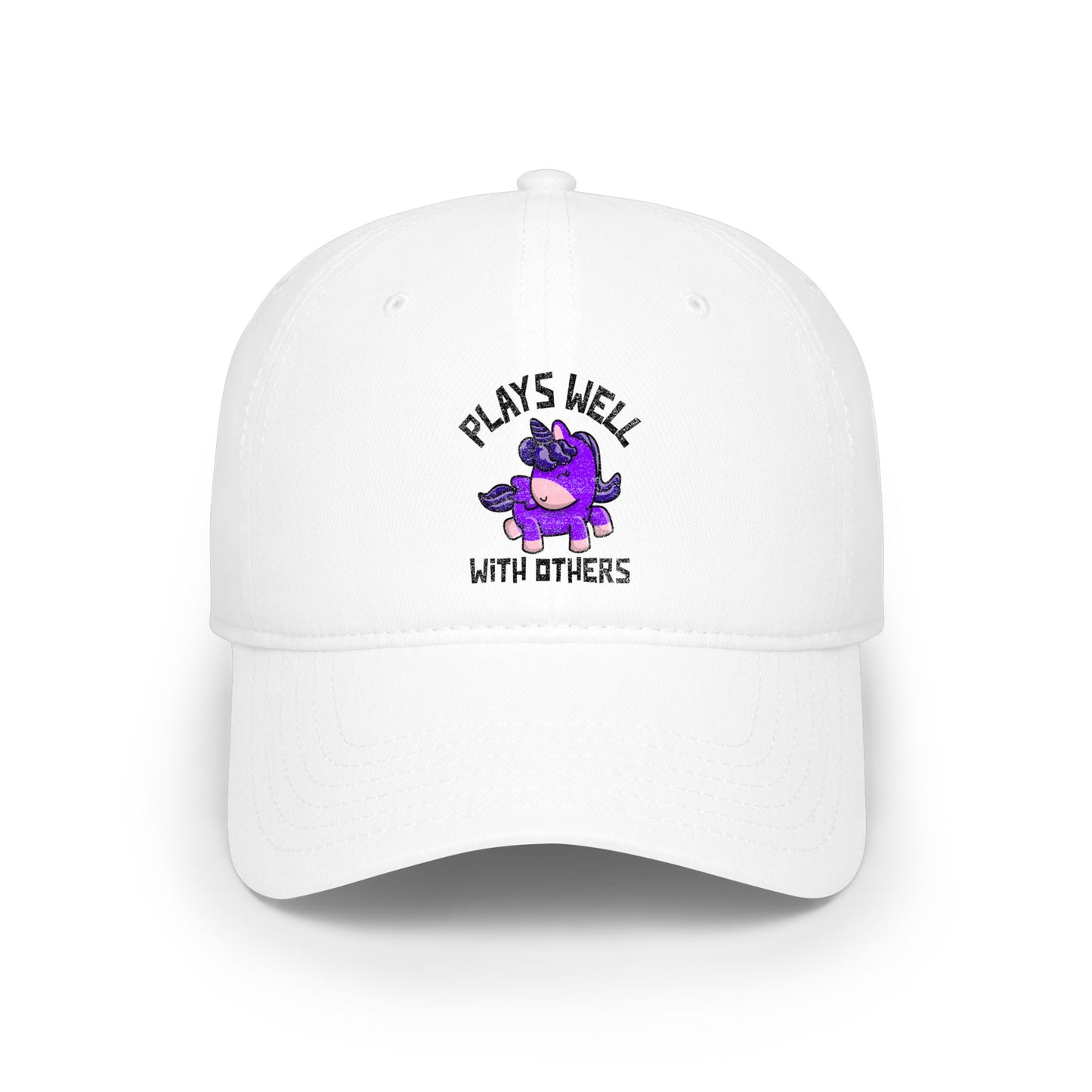 Plays Well With Others (Unicorn) - Baseball Cap