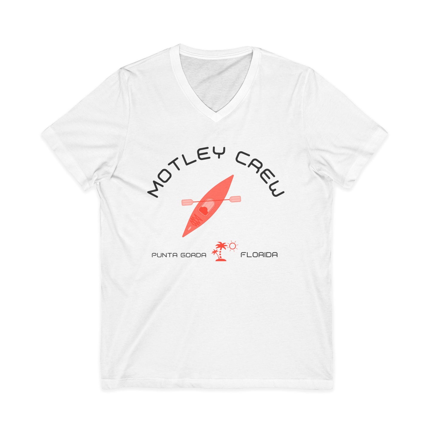 Motley Crew, Linda J - Unisex Jersey V-Neck T-Shirt