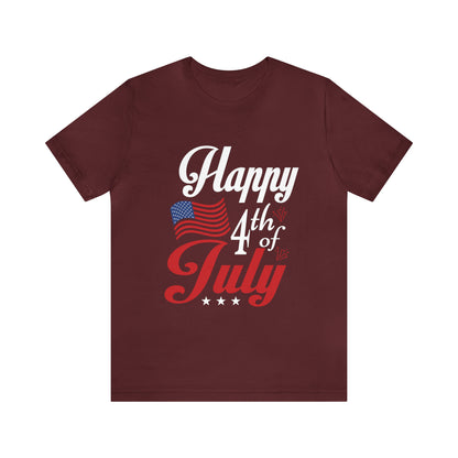 Happy 4th of July Flag - Unisex T-Shirt