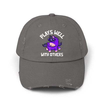 Plays Well With Others (Unicorn) - Even More Distressed Cap