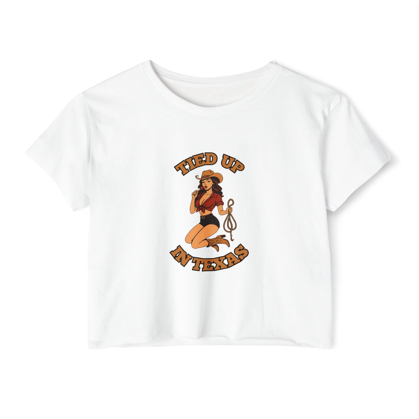 Tied Up in Texas - Women's Festival Crop Top