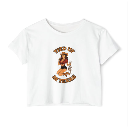 Tied Up in Texas - Women's Festival Crop Top