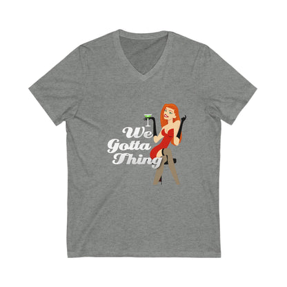 WGT - Unisex Jersey Short Sleeve V-Neck Tee
