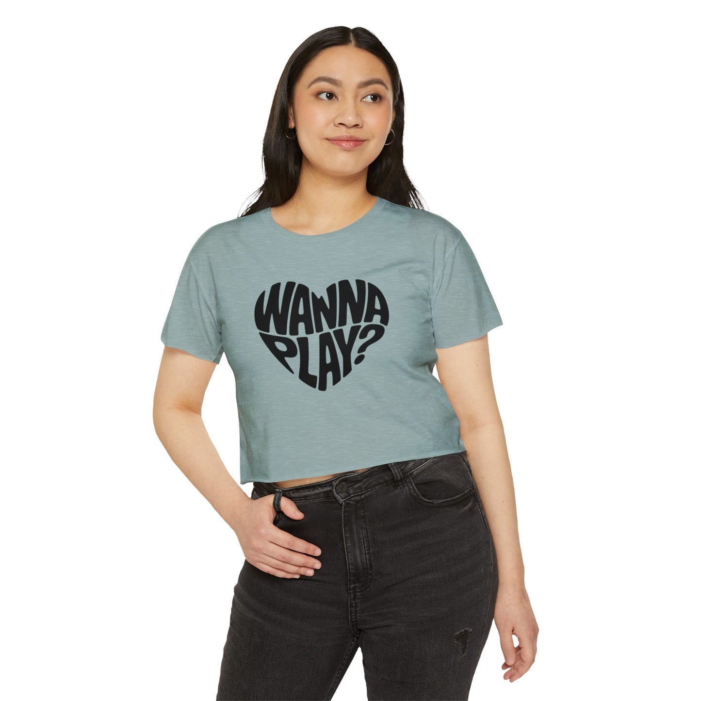 Wanna Play? - Women's Festival Crop Top