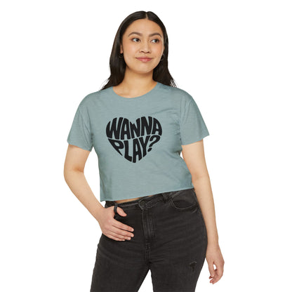 Wanna Play? - Women's Festival Crop Top