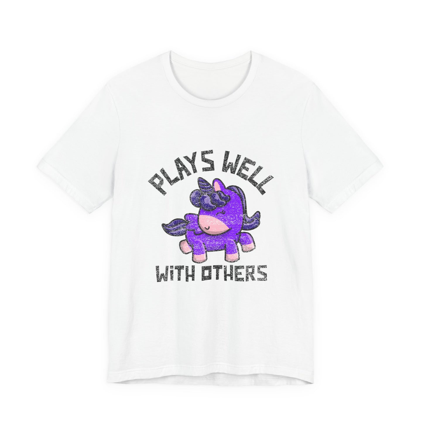 Plays Well With Others (Unicorn) - Unisex T-Shirt