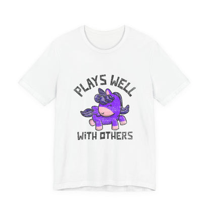 Plays Well With Others (Unicorn) - Unisex T-Shirt