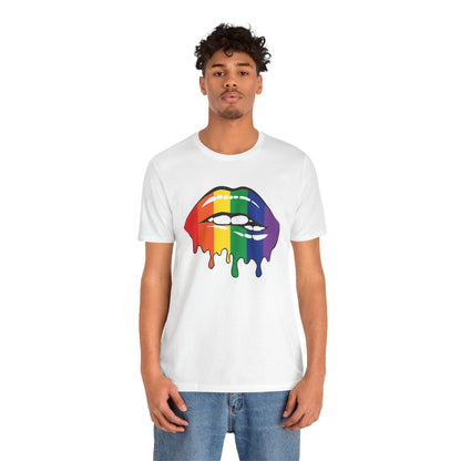 Biting Lips Rainbow Pride - Unisex T-Shirt