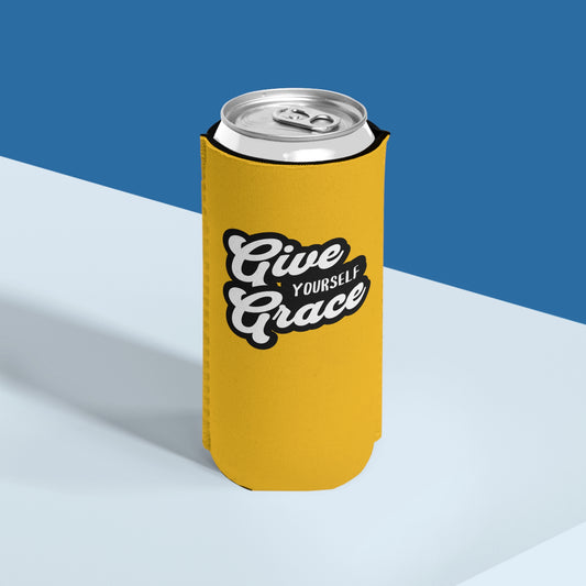 Give Yourself Grace - Slim Can Koozie