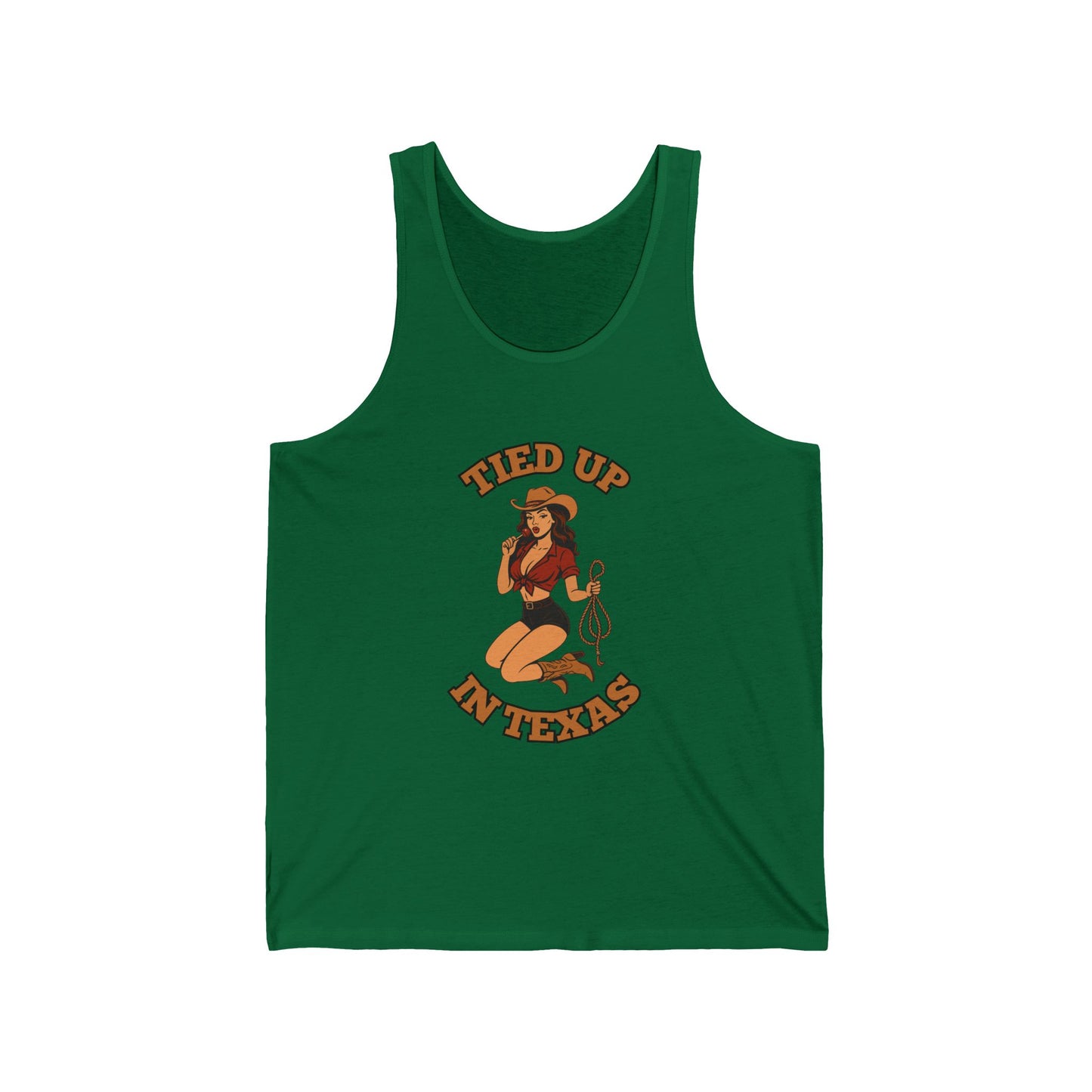 Tied Up in Texas - Unisex Jersey Tank