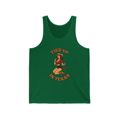 Tied Up in Texas - Unisex Jersey Tank