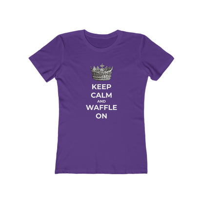 Keep Calm and Waffle On - Women's T-shirt