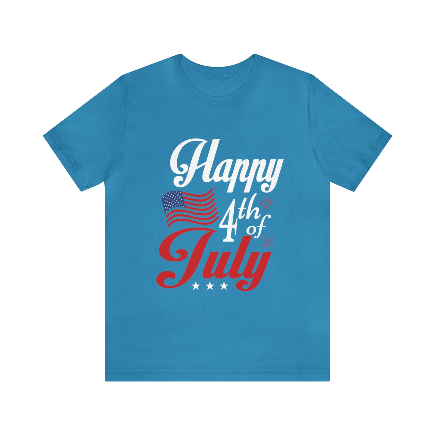 Happy 4th of July Flag - Unisex T-Shirt