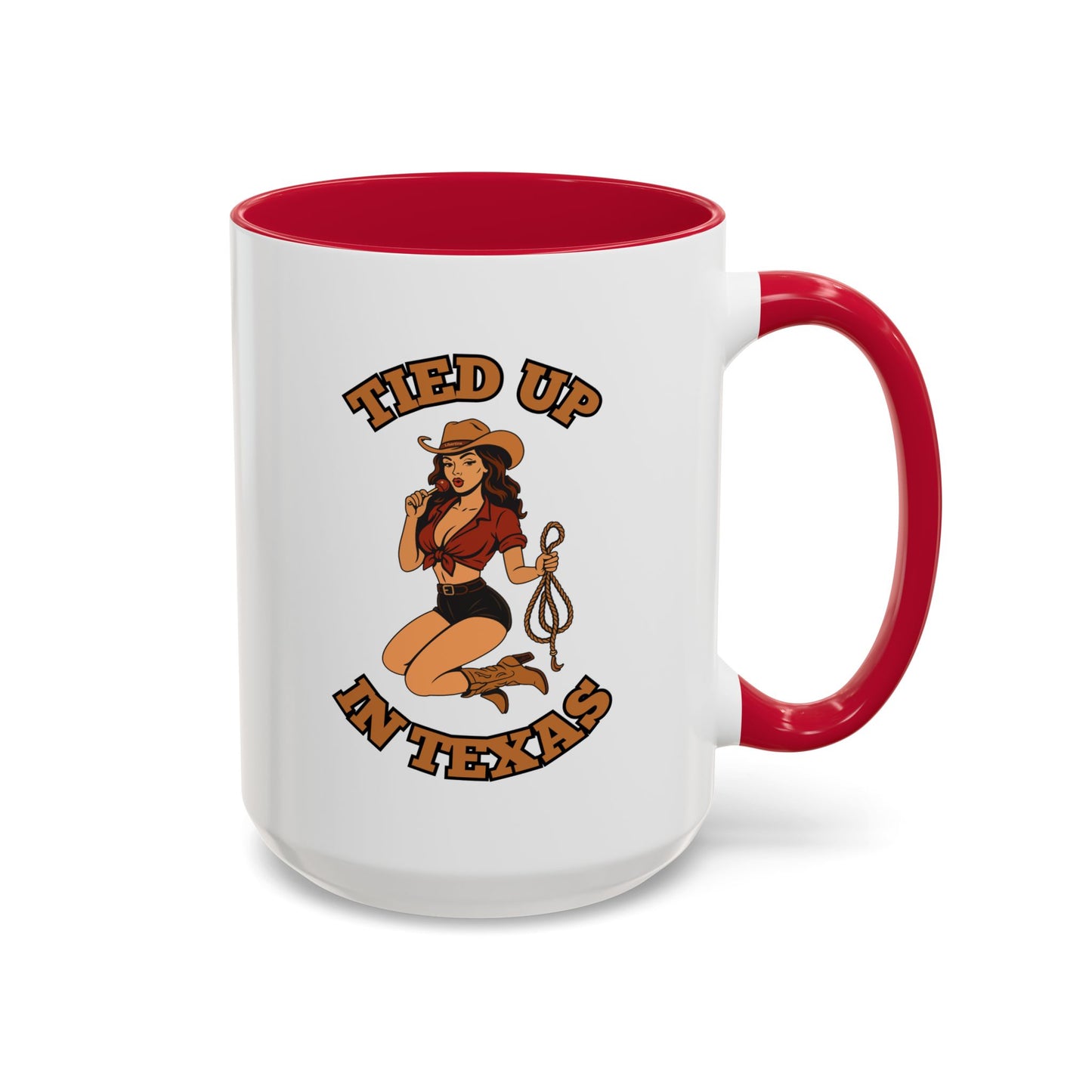 Tied up in Texas - Colorful Ceramic Mug
