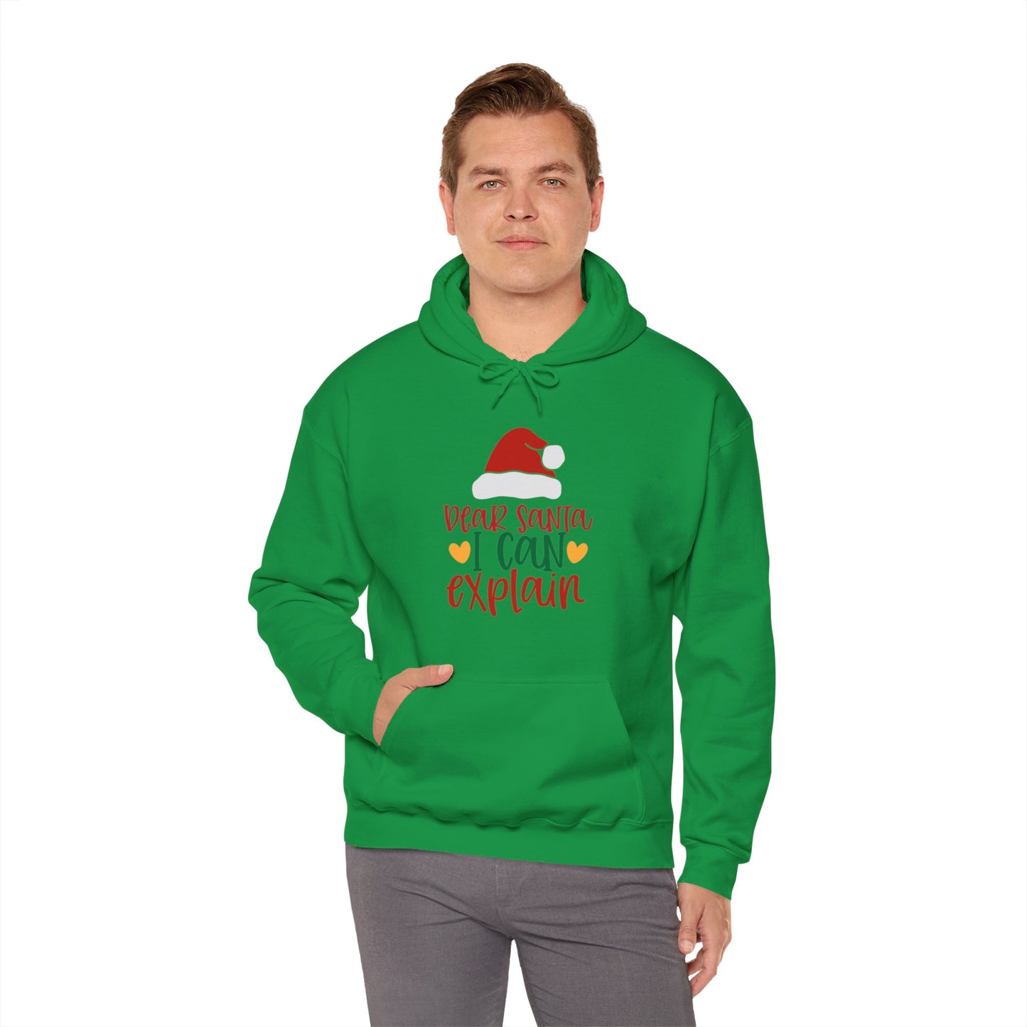 Dear Santa I Can Explain - Unisex Hooded Sweatshirt