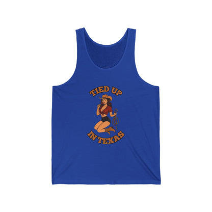 Tied Up in Texas - Unisex Jersey Tank