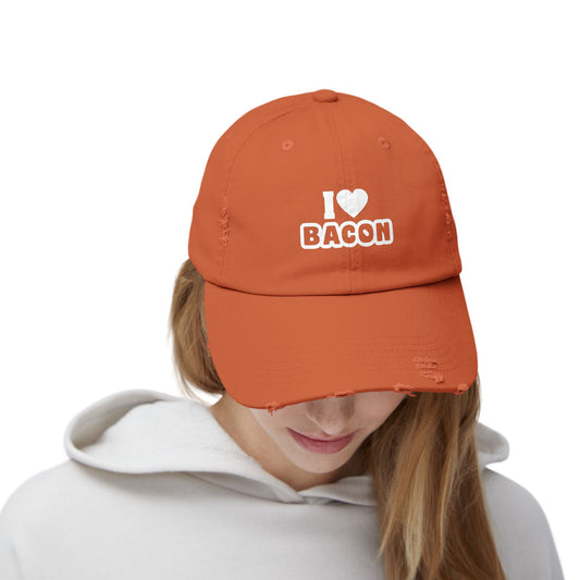 I Love Bacon - Even More Distressed Cap