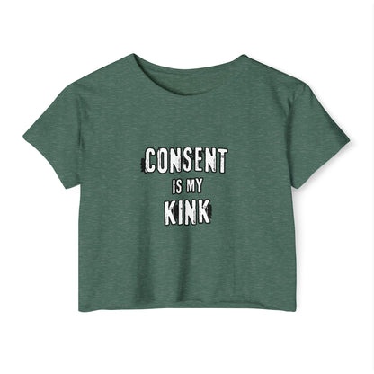 Consent is my Kink - Women's Festival Crop Top