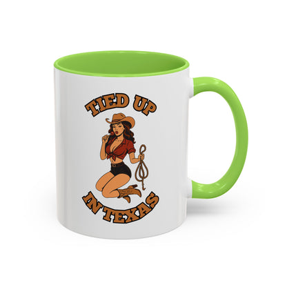 Tied up in Texas - Colorful Ceramic Mug
