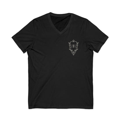Bold & Beautiful Boudoir Logo - Unisex Jersey Short Sleeve V-Neck Tee