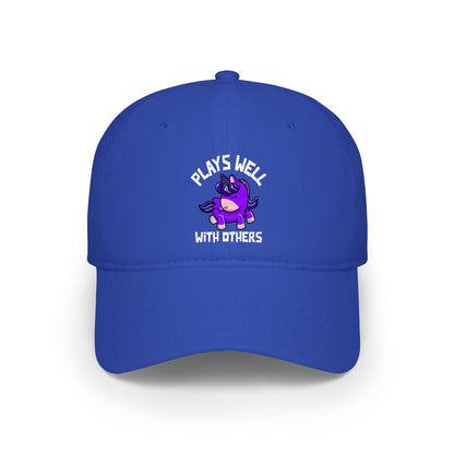 Plays Well With Others (Unicorn) - Baseball Cap
