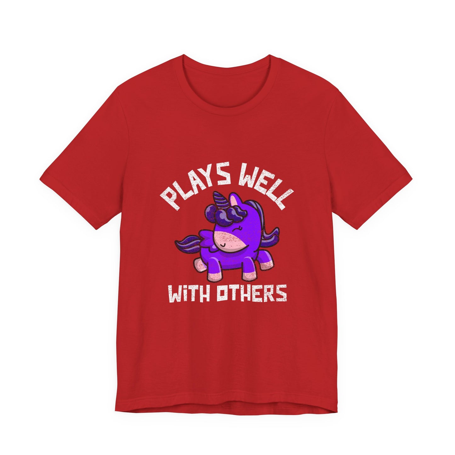 Plays Well With Others (Unicorn) - Unisex T-Shirt