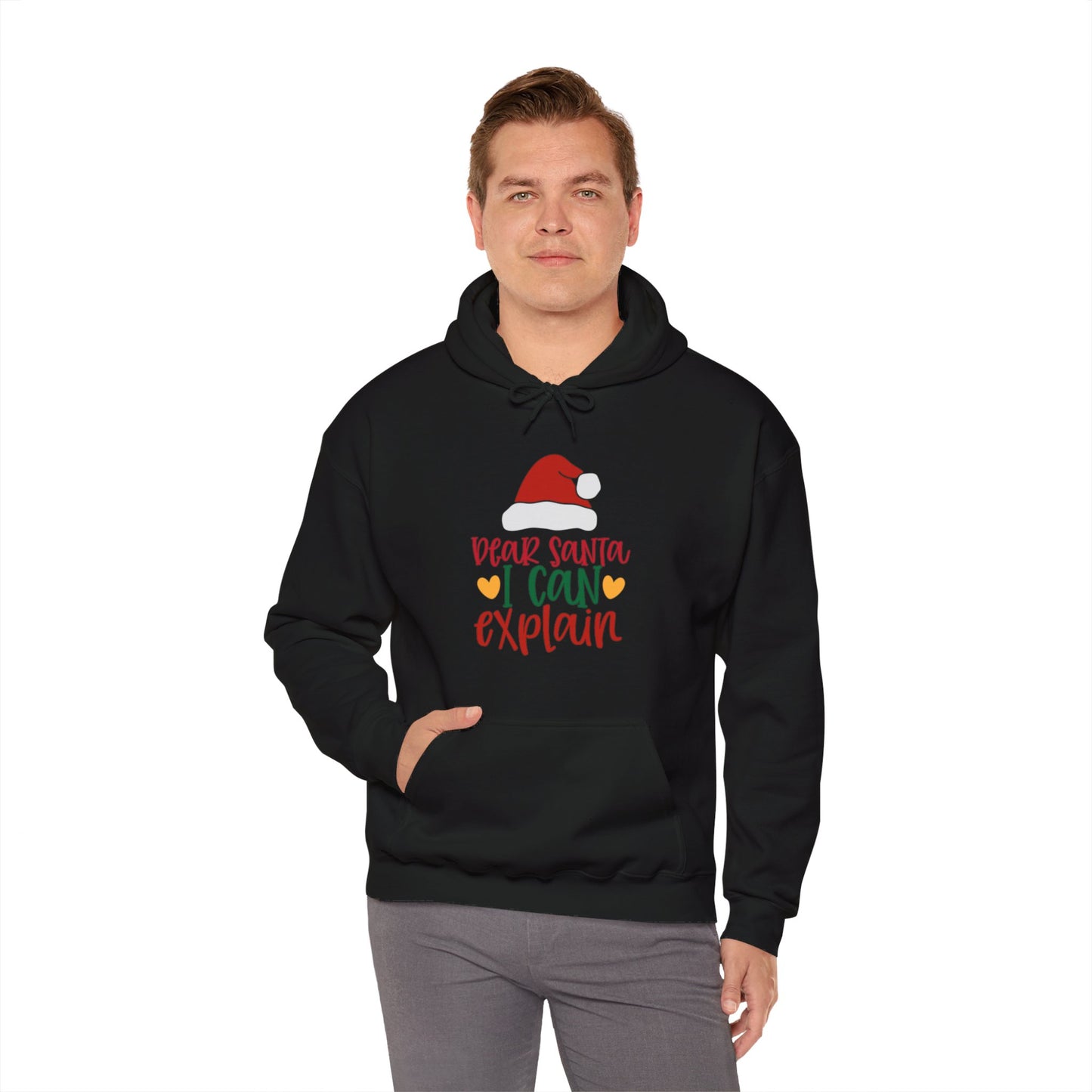 Dear Santa I Can Explain - Unisex Hooded Sweatshirt