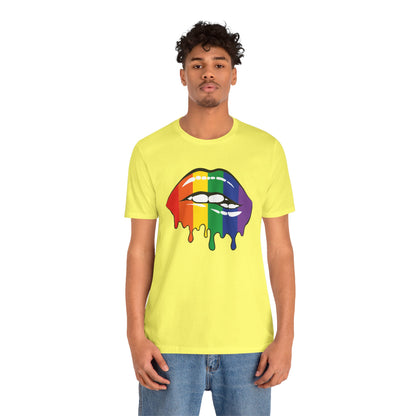 Biting Lips Rainbow Pride - Unisex T-Shirt