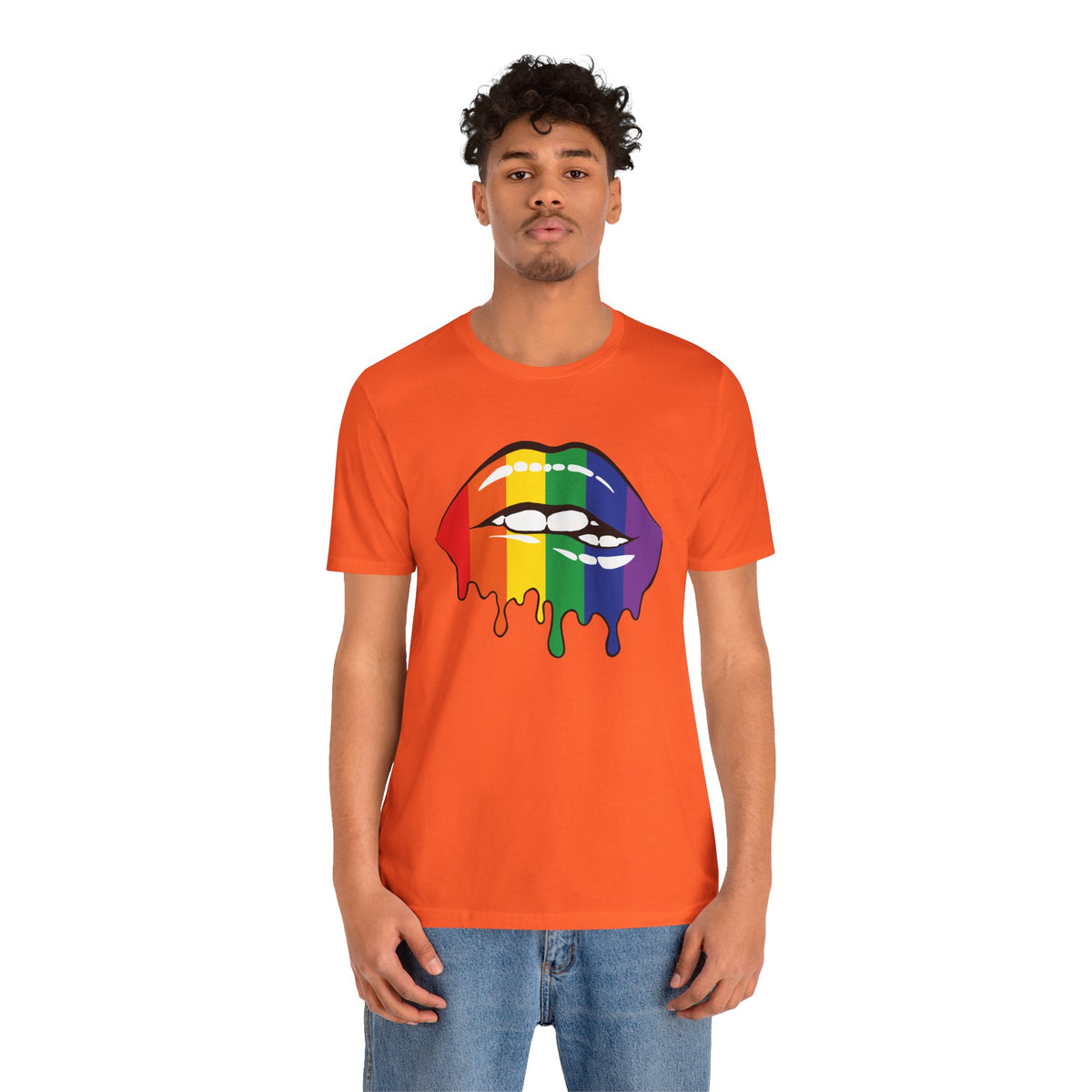 Biting Lips Rainbow Pride - Unisex T-Shirt
