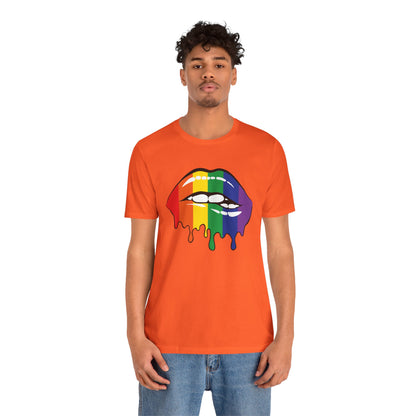 Biting Lips Rainbow Pride - Unisex T-Shirt