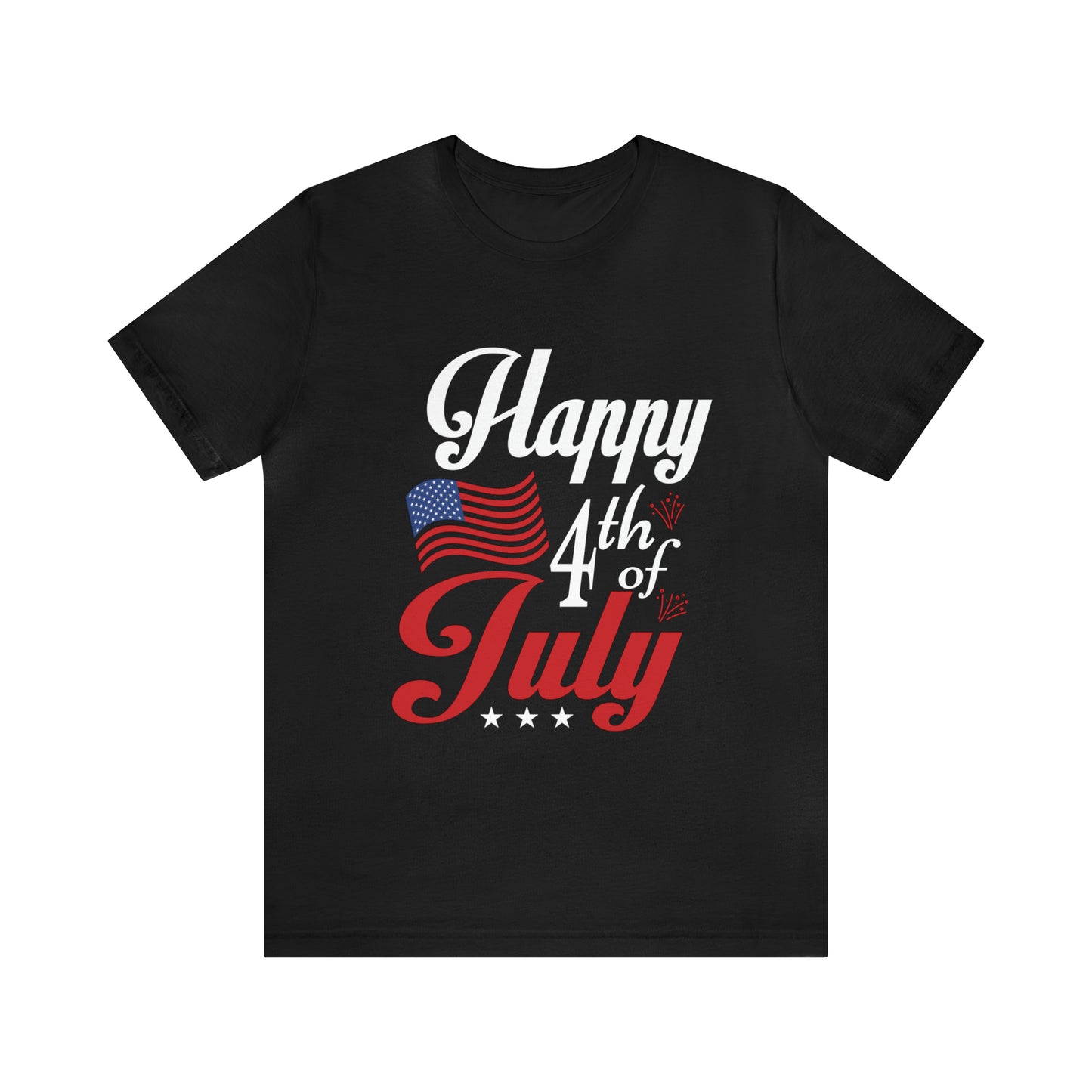 Happy 4th of July Flag - Unisex T-Shirt