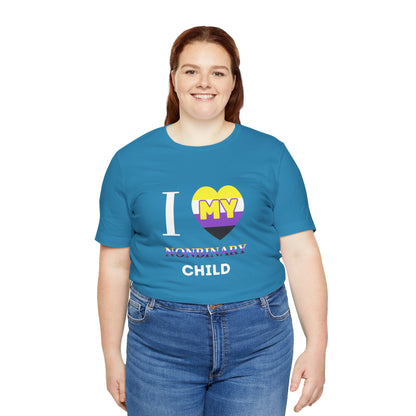 I Heart my Nonbinary Child - Unisex T-Shirt