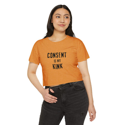 Consent is my Kink - Women's Festival Crop Top