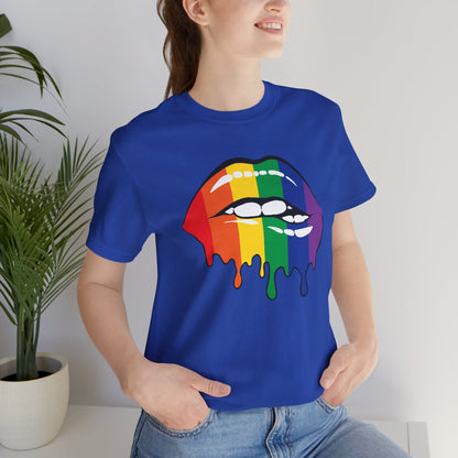 Biting Lips Rainbow Pride - Unisex T-Shirt