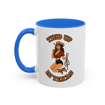 Tied up in Texas - Colorful Ceramic Mug