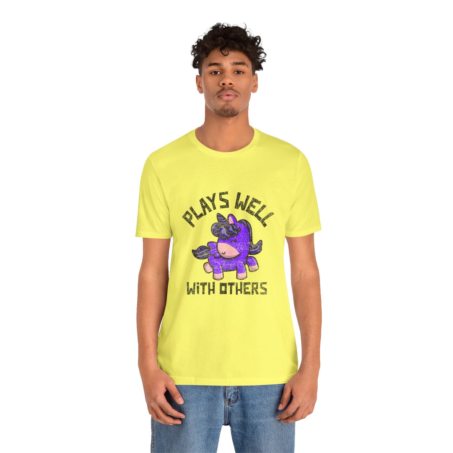 Plays Well With Others (Unicorn) - Unisex T-Shirt