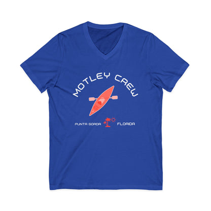 Motley Crew, Claudia S - Unisex Jersey V-Neck T-Shirt