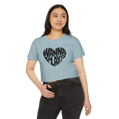 Wanna Play? - Women's Festival Crop Top