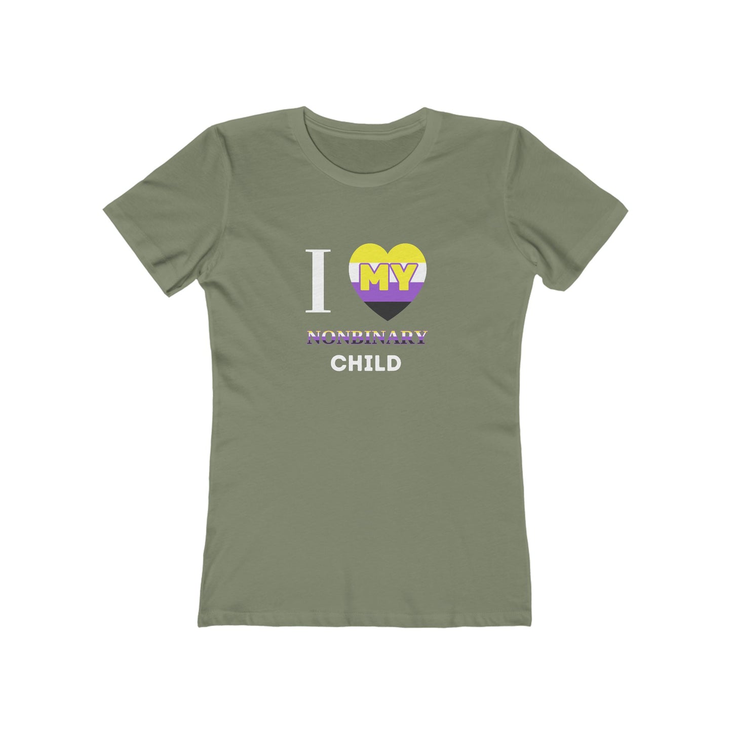 I Heart my NonBinary Child - Women's T-shirt